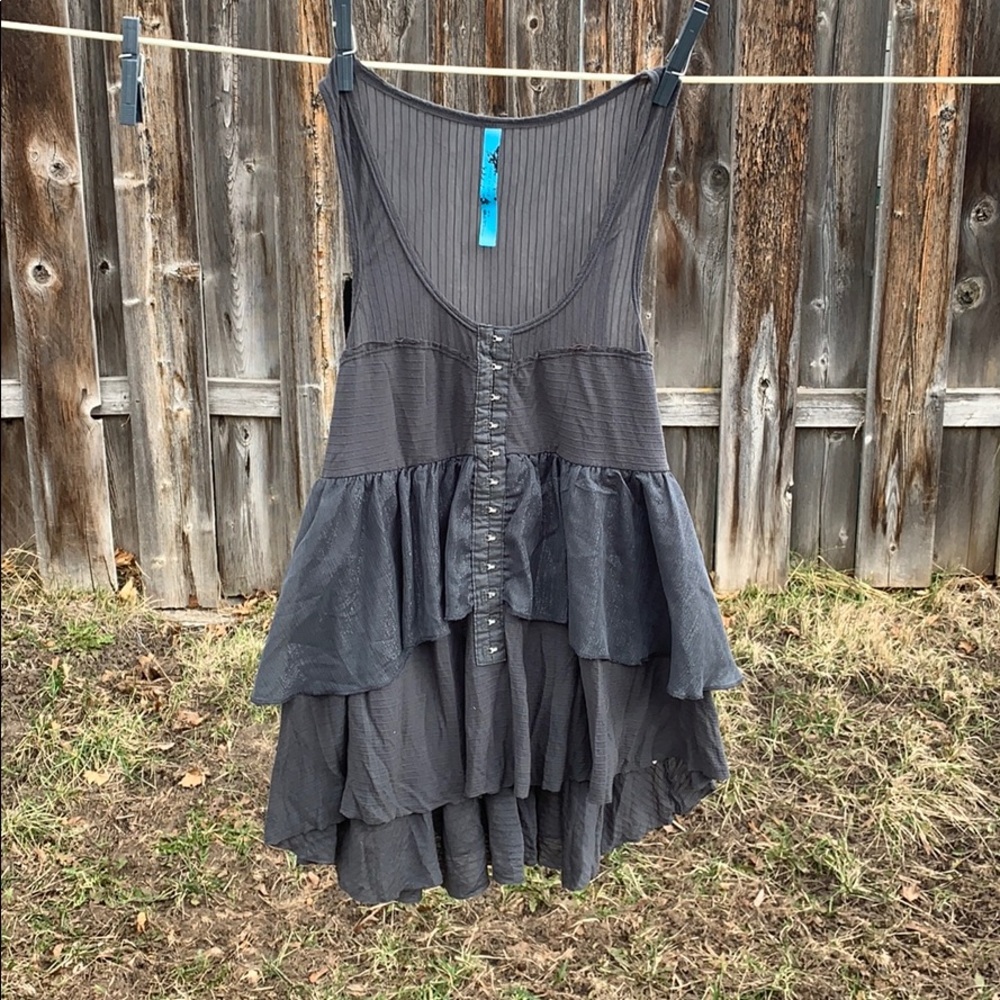 Tiered semi-sheer sparkle shirt.